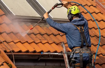 Démoussage et hydrofuge de toiture à Caloire